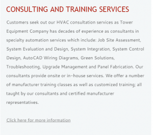 HVAC Consulting and Training Services
