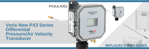 Veris industries precise pressure or air velocity measurement in one device